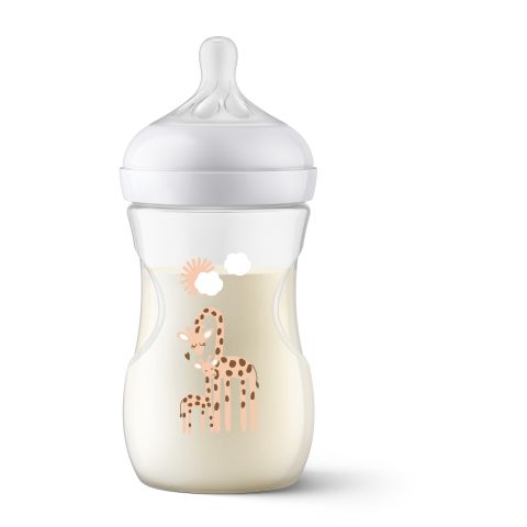 PHILIPS AVENT NATURAL 3.0 FEEDING BOTTLE GIRRAFE 260ML X1