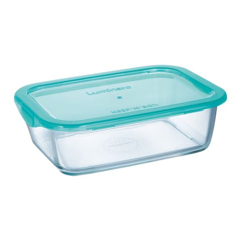 LUMINARC TEMP RECT FLAT RIM KEEP'N LAGON 1220 ML