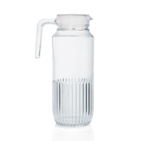 LUMINARC GRIDZ FRIDGE JUG WITH LID 1300 ML