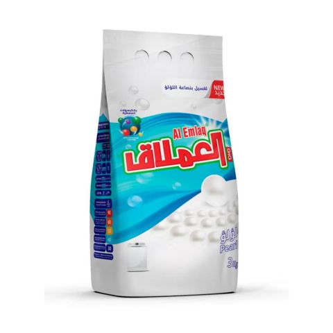 Al Emlaq Powder Detergent Semi Automatic 3 Kg - Pearl - Bag