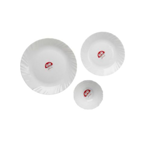 LA OPALA CLASSIQUE 12 PCS DINNER SET PLAIN WHITE