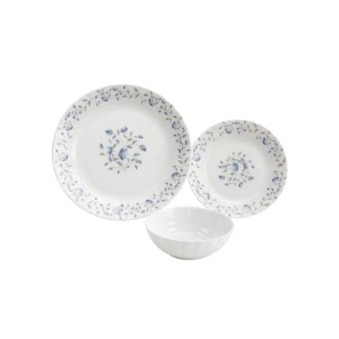 LA OPALA CLASSIQUE 12 PCS DINNER SET BLUE PETALS