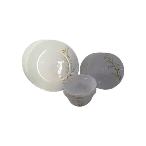 LA OPALA CLASSIQUE 12 PCS DINNER SET CITRON WEAVE