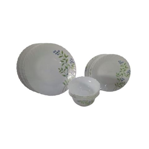 LA OPALA CLASSIQUE 12 PCS DINNER SET LUSH GREENS