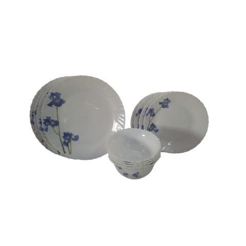 LA OPALA CLASSIQUE 12 PCS DINNER SET BLUE ORCHIDS
