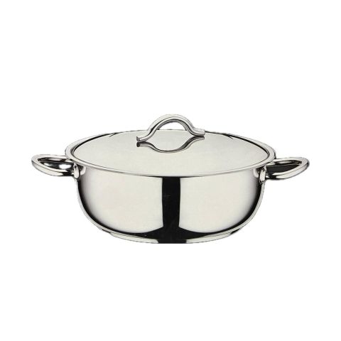 OMS Stainless Steel Low Casserole with Lid