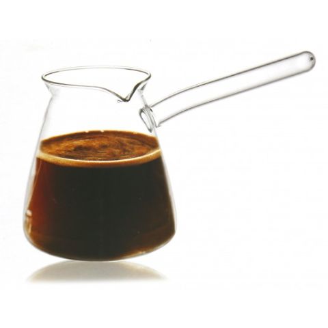 MOOLOOM Hand Made Double Wall Borosllicate Glass Coffee Kettle 