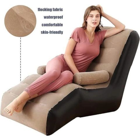 Luxury Inflatable Sofa with Armrest 80 x 140 x 85 cm