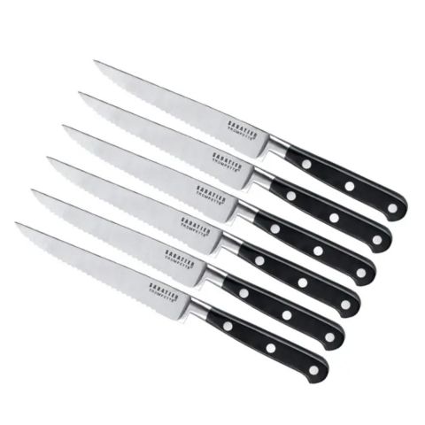 Amefa Richardson Sheffield Sabatier Trompette Steak Knife Set 6 pcs