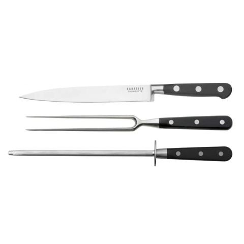 Amefa Richardson Sheffield Sabatier Trompette 3 pcs Carving Set