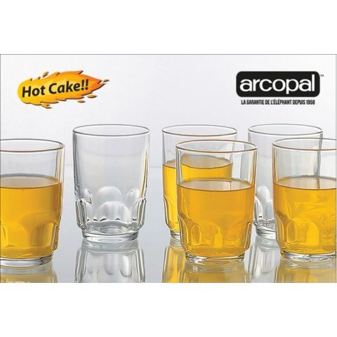 Arcopal Roc High Tumbler Set of 6 Pcs 270 ml