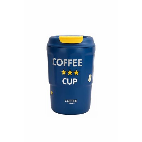 D.kadi KD7060 Vacuum Coffee Mug, Stainless Steel - 380 ml