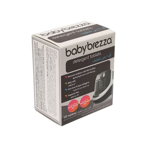بيبي بريزا أقراص تنظيف غسالة زجاجات الأطفال برو – ١٢٠ قرصًا