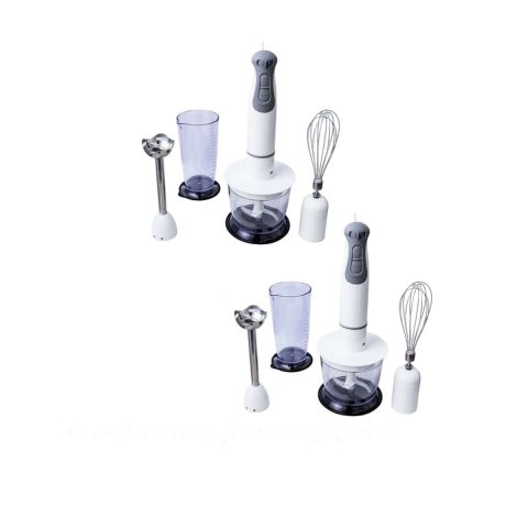ORCA - 4-in 1 Hand Blender Set, Stainless Steel Blades, 400W 2 Pcs