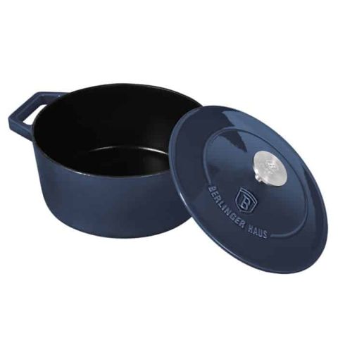 Berlinger Haus Cast Iron Casserole Aquamarine-24 Cm - Open Box