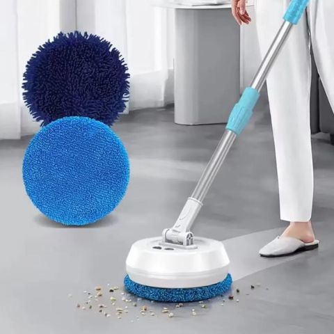 Cordless Electric Rotating Mop with 2-Speed Control , 1200mAh Rechargeable Battery