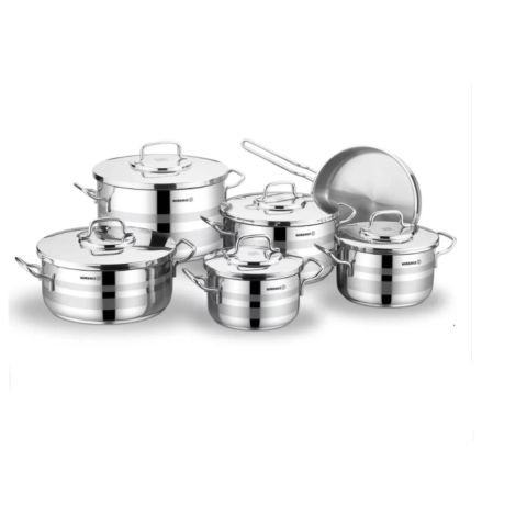 Korkmaz XL 11 Pcs Cookware Astra Set (18/10 Cr-Ni)