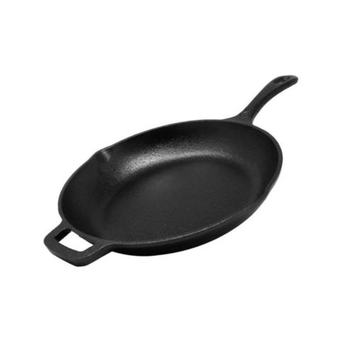 Westinghouse 26 cm Pre-Seasoned Cast Iron Skillet with Pour Spouts