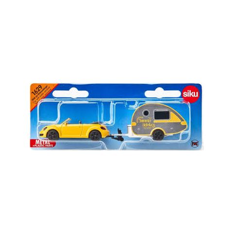 SIKU DIE CAST Car with trailer caravan 