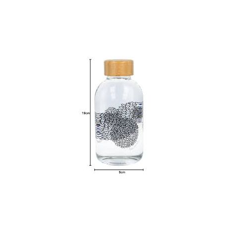 Stor Mickey Glass Drink Bottle 620 Ml