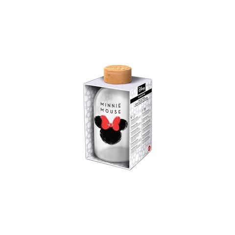 Stor Minnie Glass Drink Bottle 620 Ml