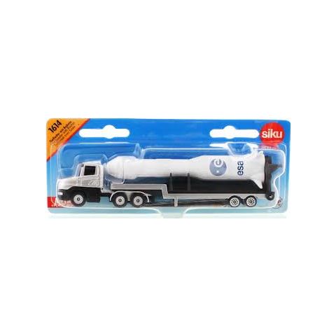 SIKU DIE CAST Low loader with rocket 
