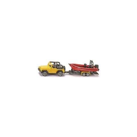 SIKU DIE CAST Jeep with boat 