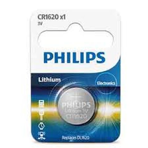 Philips Lithium Coin Battery 3V Single PCS (CR1620P5B/97)