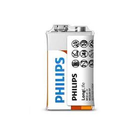 Philips Long-life Battery Zinc, 9V, 1 PCS