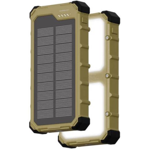 Powerology Solara 20000mAh Solar Power Bank with PD 20W Fast Charging