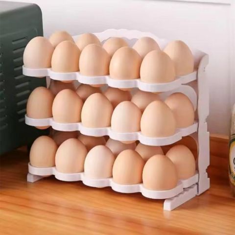 3 Layers Folding Egg Storage Box 24 Eggs