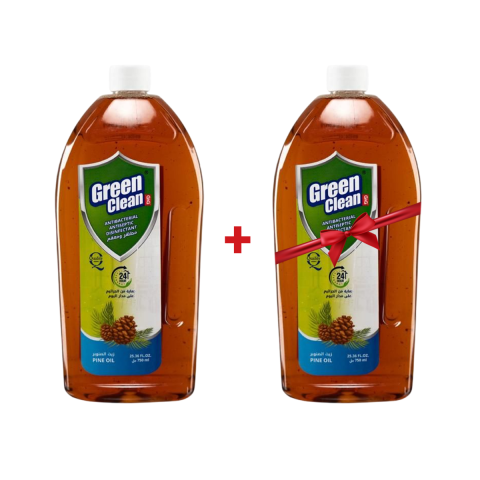 AL Emlaq Green Clean General Disinfectant - 2 x 750 ml - Pine + Disinfectant -Pine 500 ml
