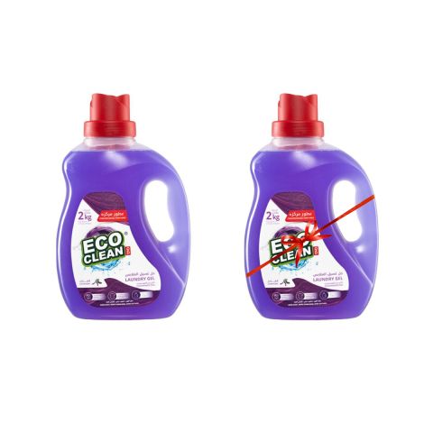 العملاق إيكو كلين سائل غسيل الملابس 2 × 1 لتر – برائحة اللافندر