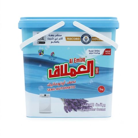 مسحوق غسيل العملاق للنصف أوتوماتيك 5 كجم – برائحة اللافندر – سطل