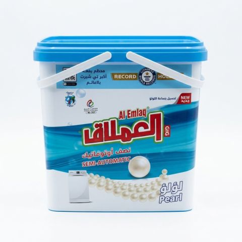 Al Emlaq Laundry Powder for Semi-Automatic Washing Machines – 5 Kg – Pearl – Bucket
