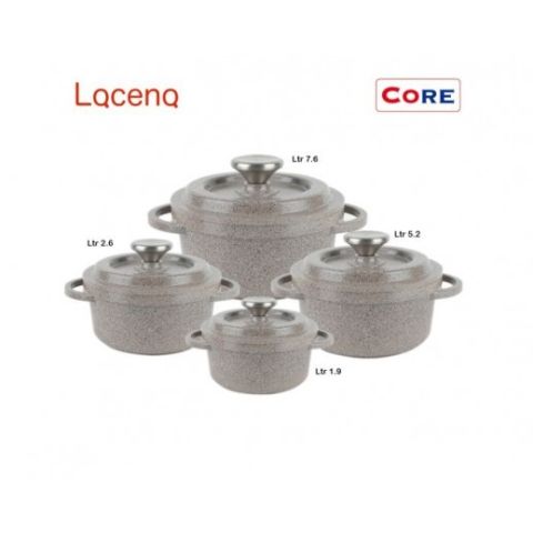 Core Granite SS22 Cookware Collection Pots 8 Pcs Set