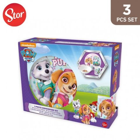STOR Paw Patrol Ceramic Snack Girls Set of 3 PCS