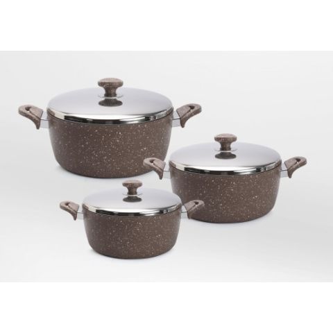 Saflon 6 PCS Cooking Set (20+24+28 CM)