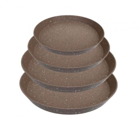 طقم صواني بيتزا 4 قطع قياسات 20+24+28+30سم من سافلون