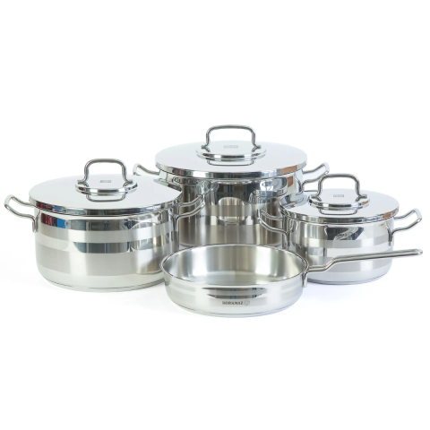Korkmaz Astra 2 Stainless Steel Cookware 7 pcs Set (Open BOX)
