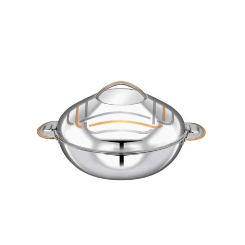 بوهارا الريم حافظة طعام ذهبية ستانلس ستيل 18/10 (304)