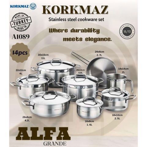 كوركماز طقم الفا جراند 14 قطعة 