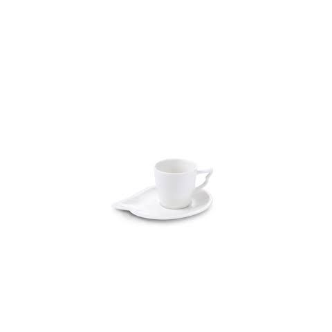 Korkmaz Angela Coffee Cups with Saucers Set of 4 Pieces 