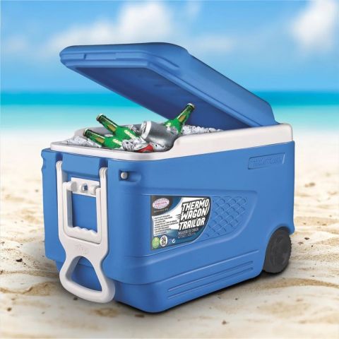 Asian Thermo-Wagon Insulated Ice Cooler 45 L With Wheel