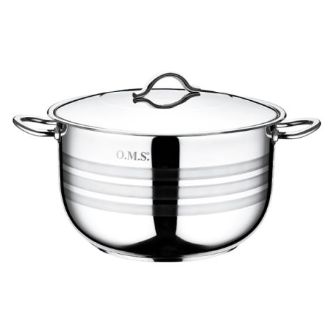 OMS Stainless Steel Casserole With Lid