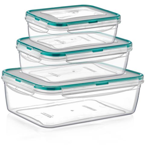 Plast Art Fresh Box Set of 4pcs (0,6 LT. + 1 LT. + 1,7 LT. + 4 LT.)