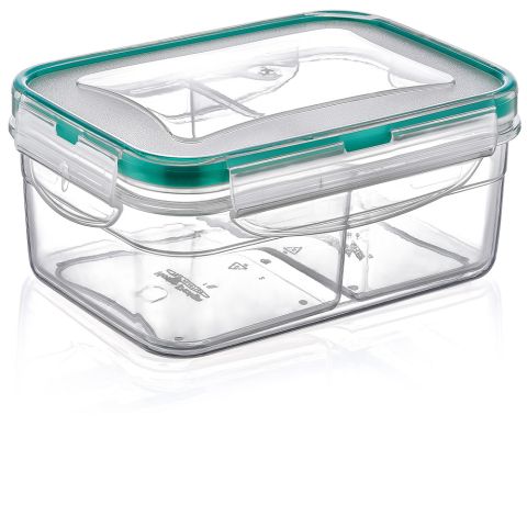 Plast Art Fresh Box Rect Divided (0.5 + 0.5 LT.)