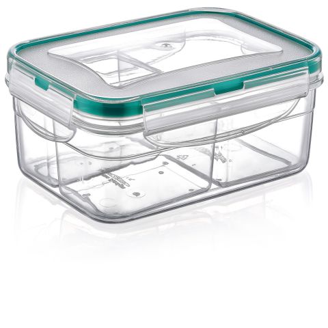 Plast Art Fresh Box Rect Divided (0.25 + 0.25 LT.)