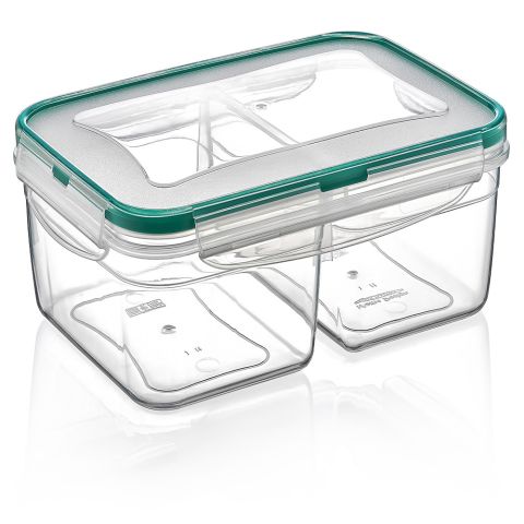 Plast Art Fresh Box Rect Divided (1.0 + 1.0 LT.)