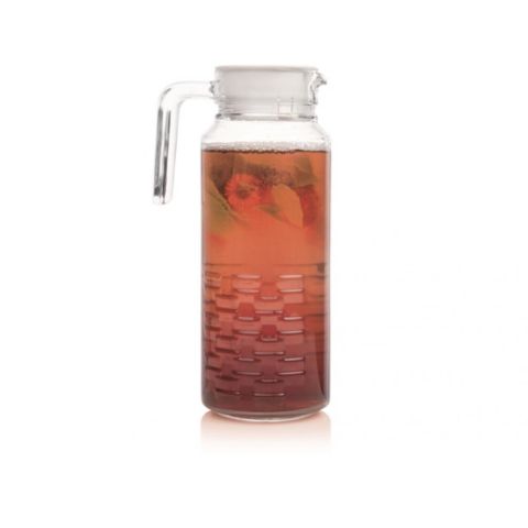 Luminarc Cheqs Fridge Glass Jug 1.3 L + Lid